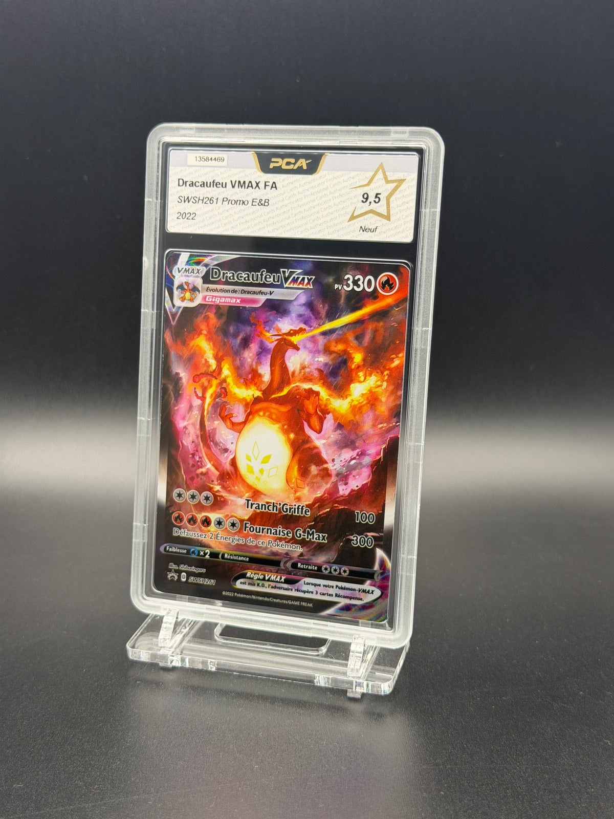 Groudon 199 PCA 9.5 , Dracaufeu SWSH261 PCA 9.5