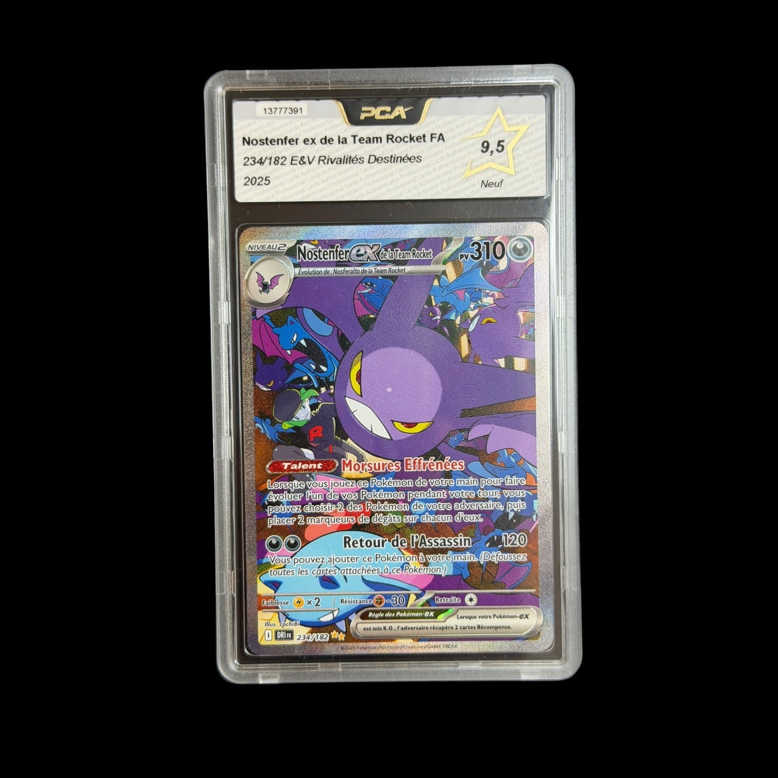 Nostenfer ex de la Team Rocket FA 234/182 E&V Rivalités Destinées PCA 9.5 - cert 13777391