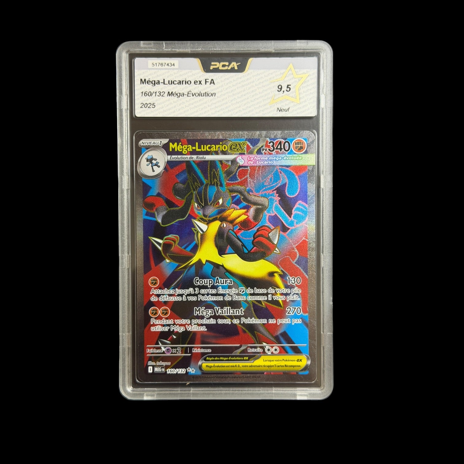 Mega-Lucario ex FA 160/132 Mega-Evolution PCA 9.5