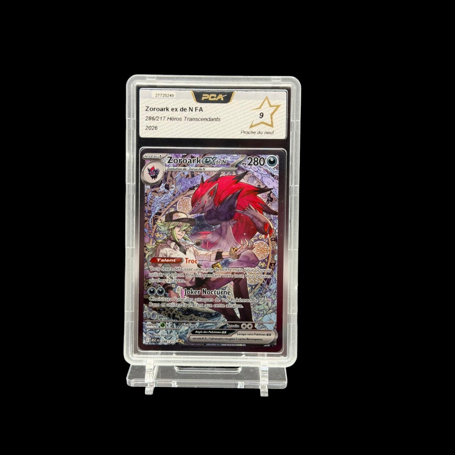Zoroark ex de N (ASC 286) PCA 9 - Near Mint