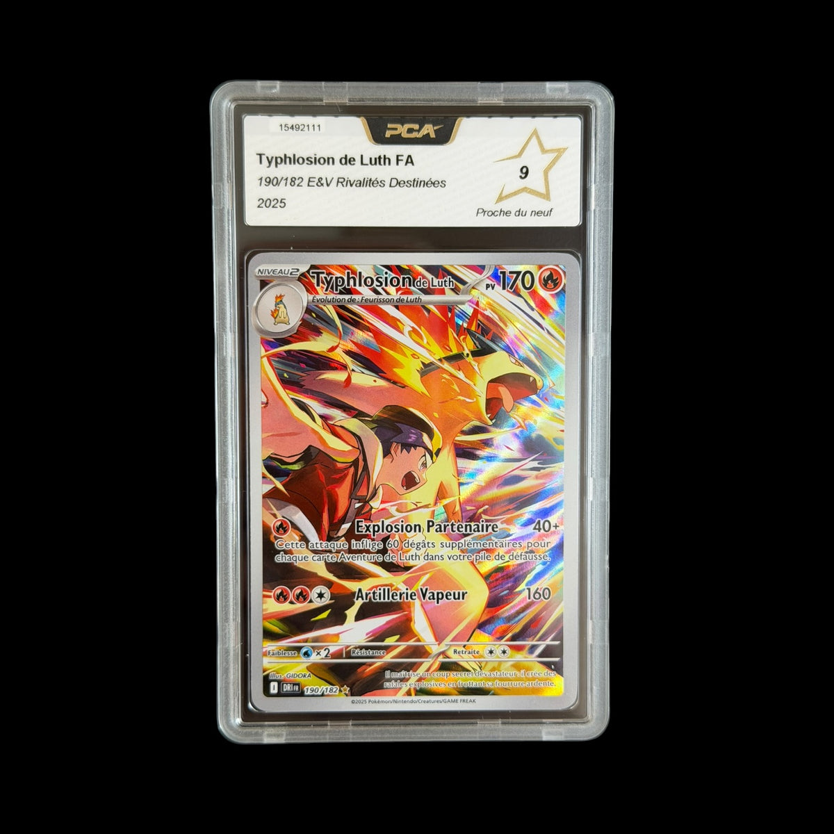 Typhlosion de Luth FA — 190/182 — E&V Rivalités Destinées — PCA 9