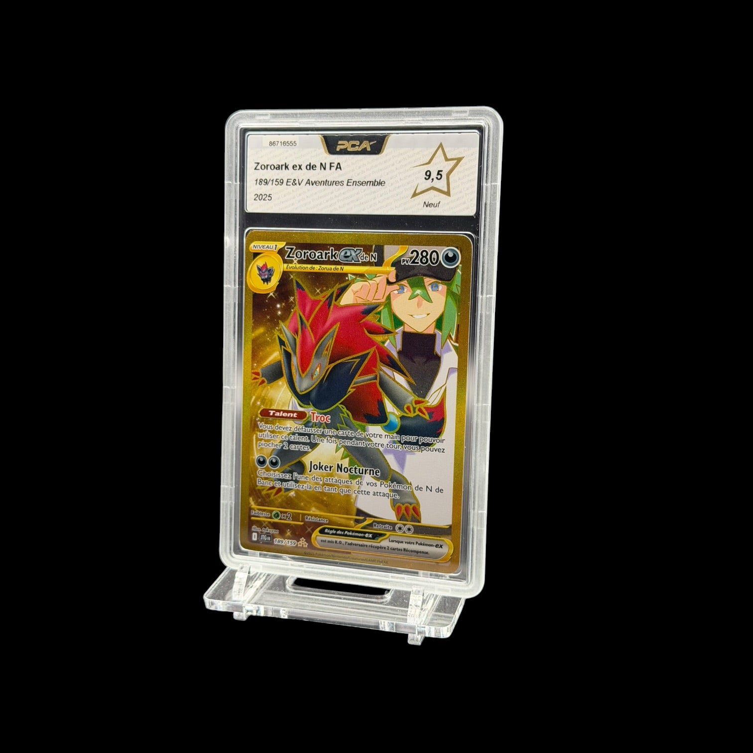 Zoroark ex de N FA JTG 189 PCA 9.5