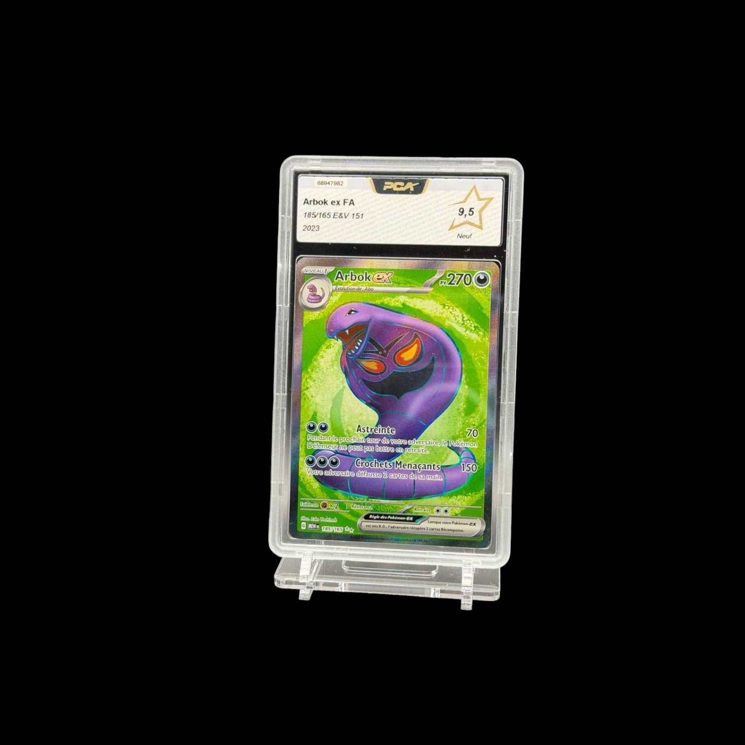Arbok ex (MEW 185) PCA 9.5 - Near Mint