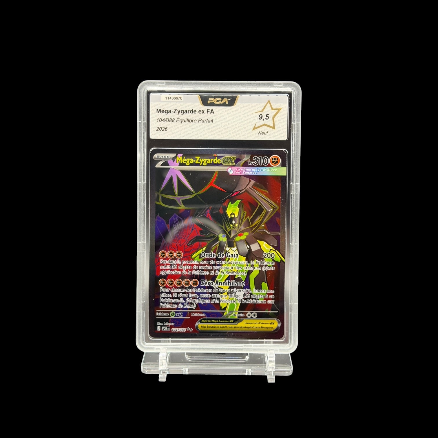 Mega Zygarde ex (POR 104) PCA 9.5 - Near Mint