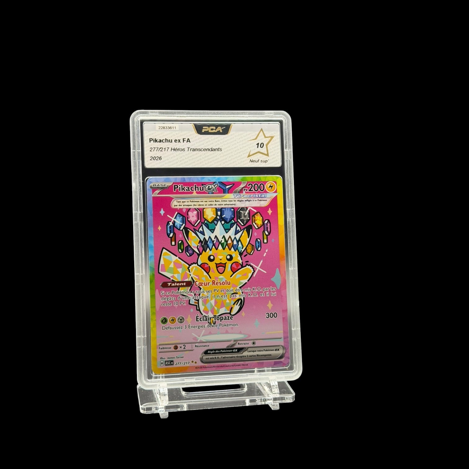 Pikachu ex (ASC 277) PCA 10 - Mint