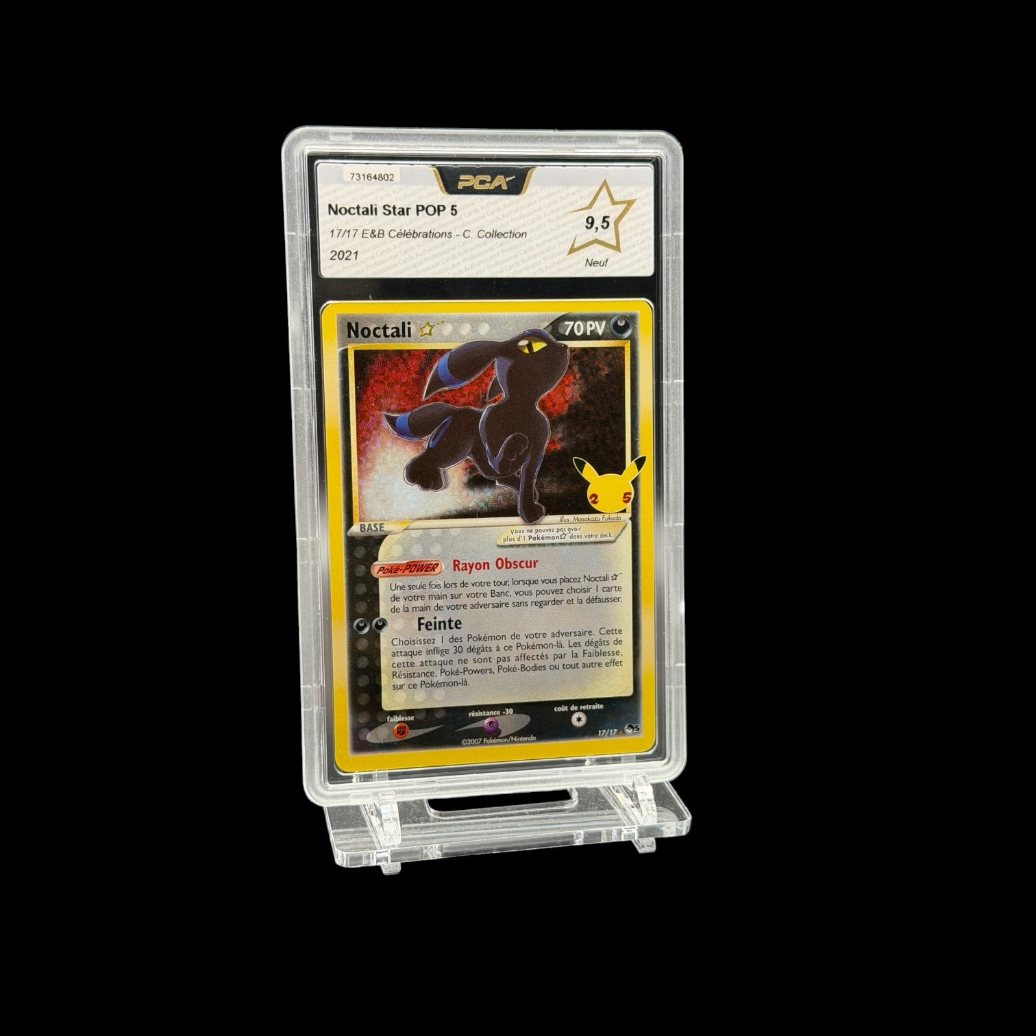 Noctali Gold Star (CEL POP5 17) PCA 9.5 - Mint