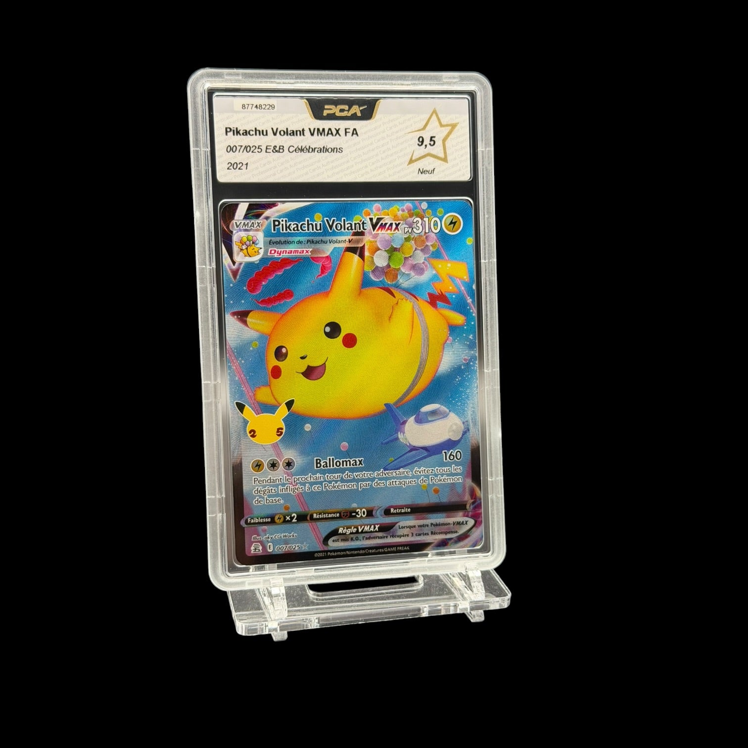 Pikachu Volant VMAX (CEL 007) PCA 9.5 - Near Mint