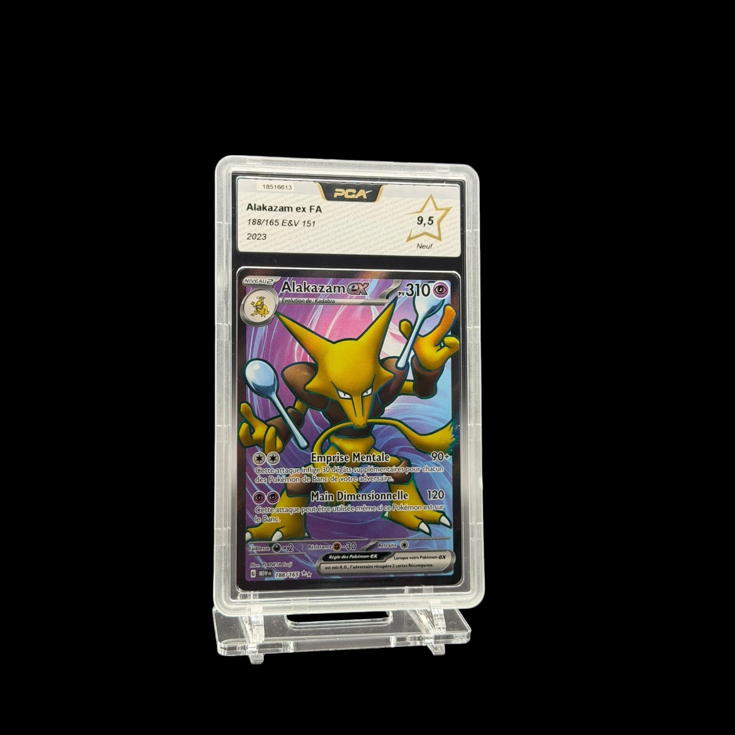 Alakazam ex (MEW 188) PCA 9.5 - Near Mint