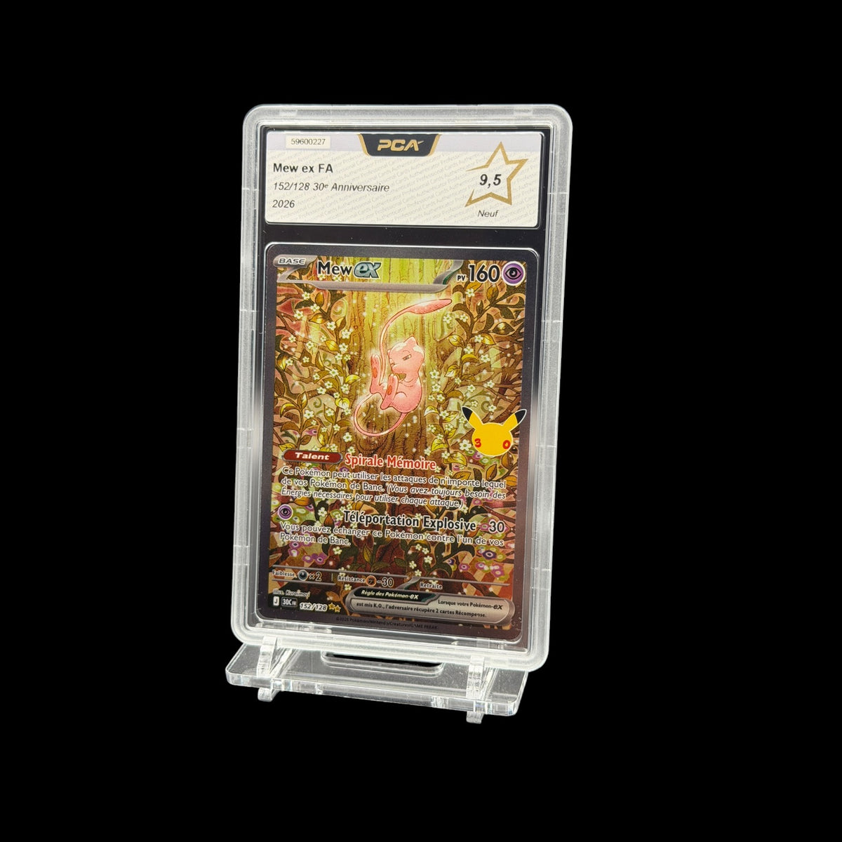 Mew ex FA — 152/128 — 30e Anniversaire — PCA 9.5