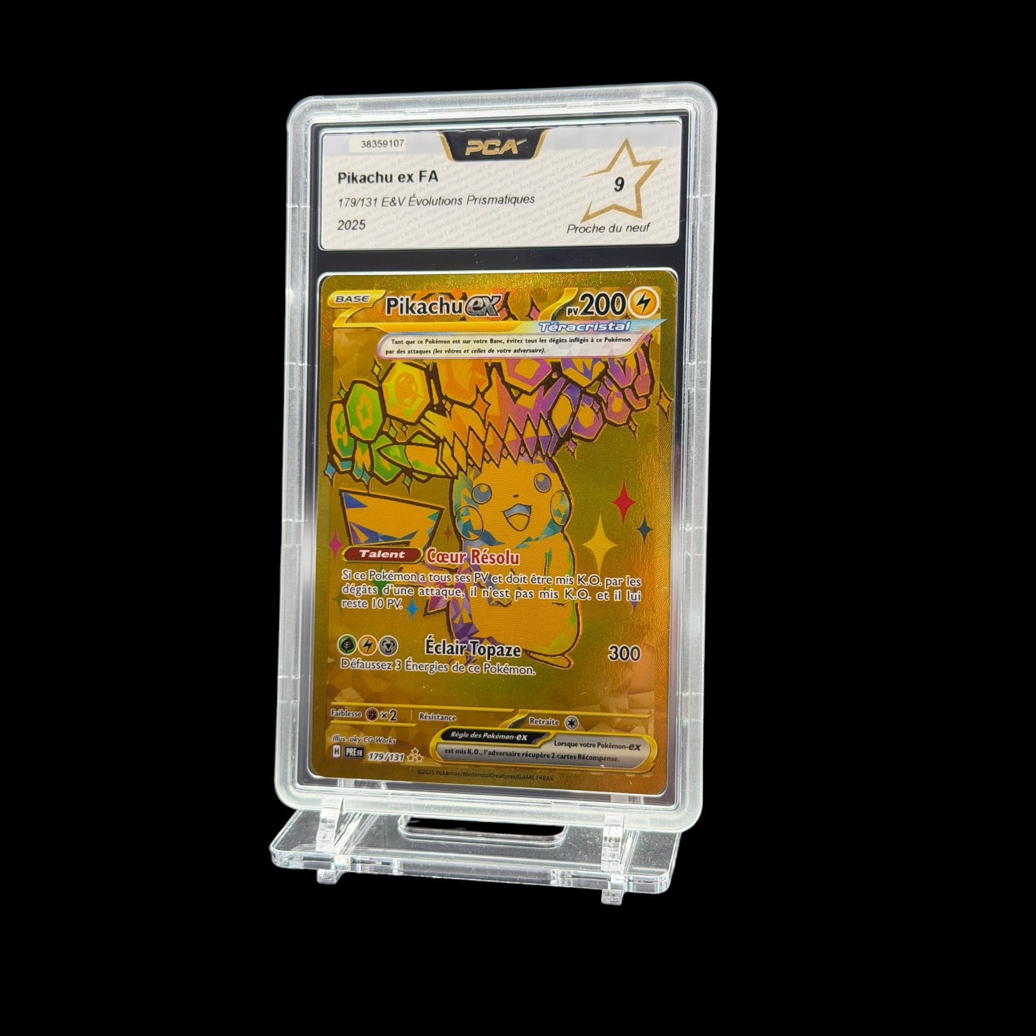 Pikachu ex FA — 179/131 — E&V Evolutions Prismatiques — PCA 9