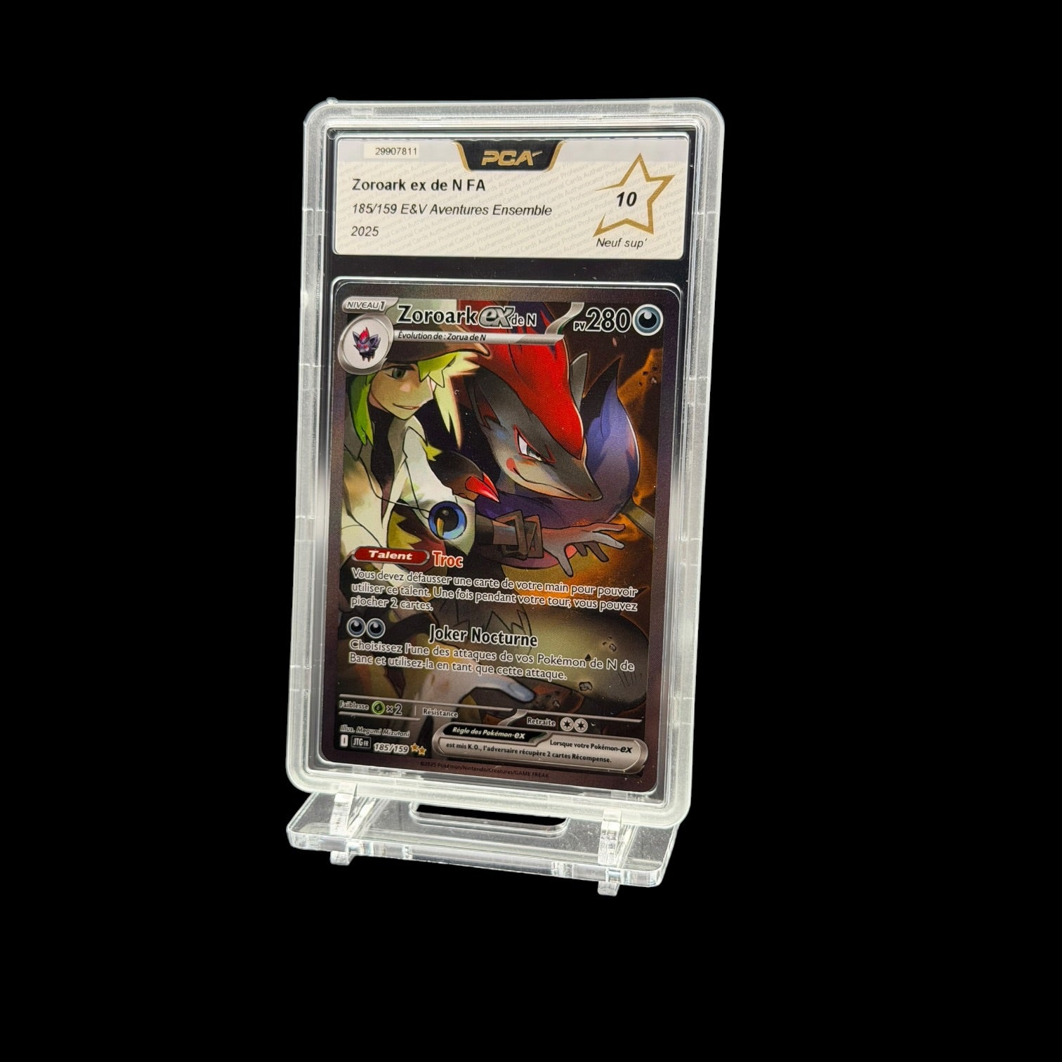 Zoroark ex de N FA — 185/159 — E&V Aventures Ensemble — PCA 10