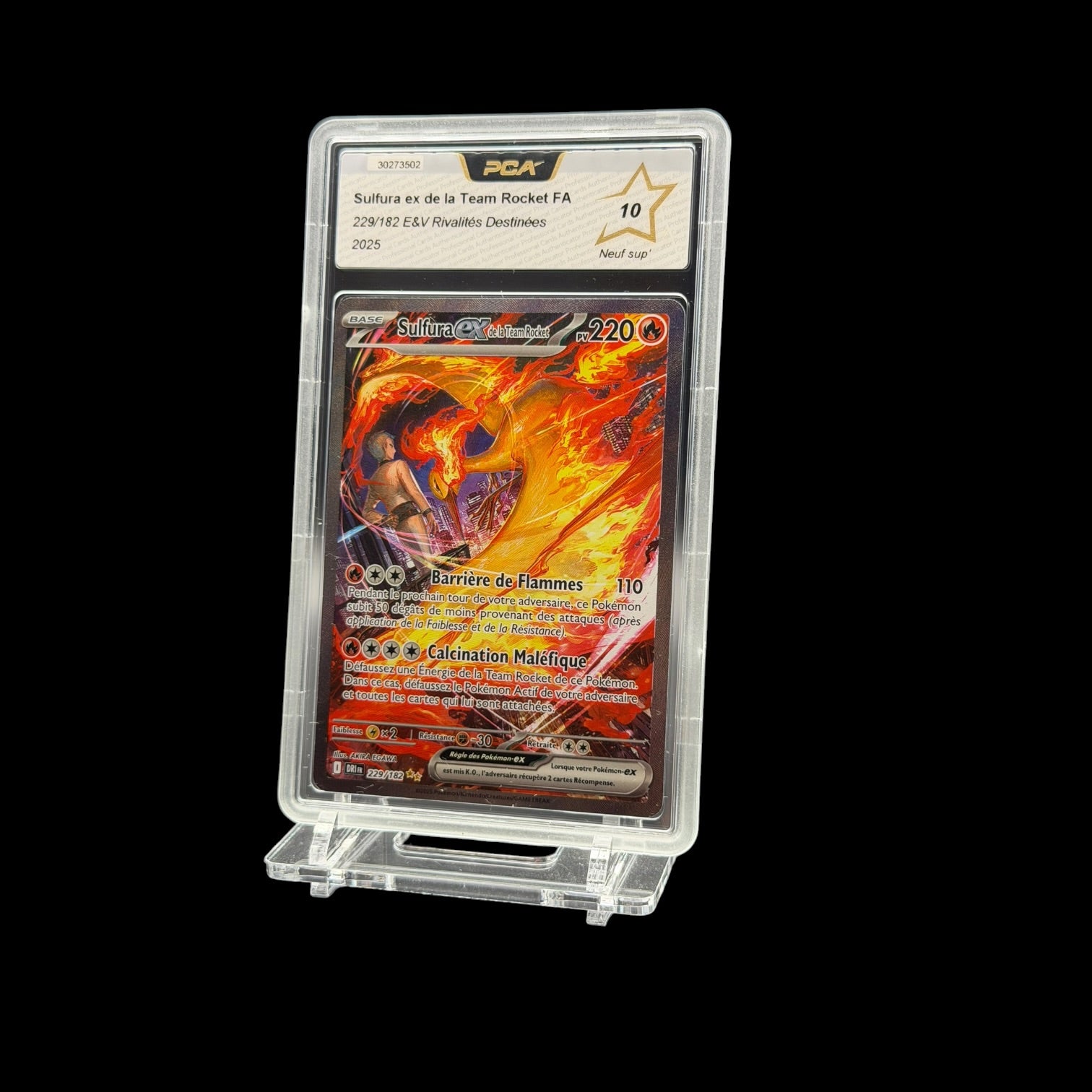 Sulfura ex de la Team Rocket FA — 229/182 — E&V Rivalités Destinées — PCA 10