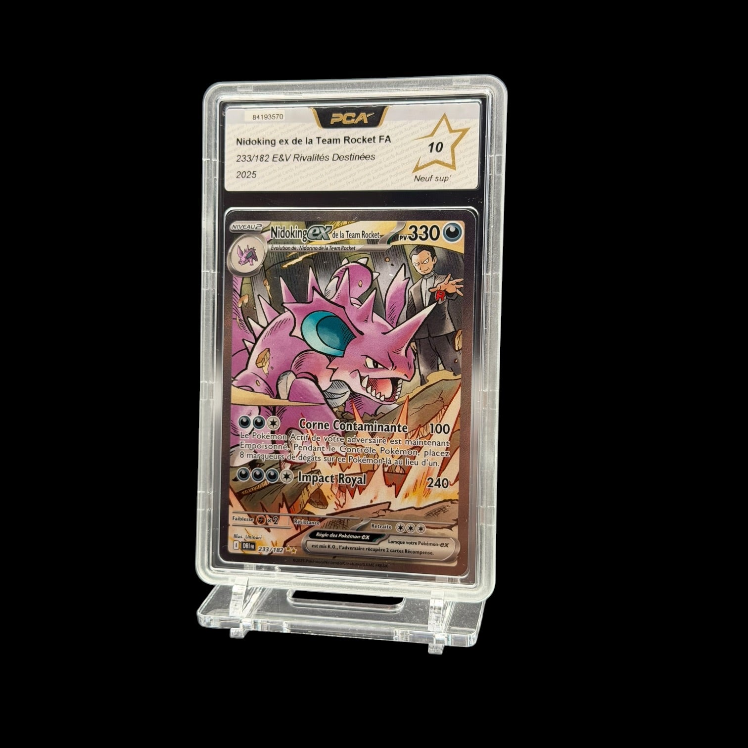 Nidoking ex de la Team Rocket FA — 233/182 — E&V Rivalités Destinées — PCA 10