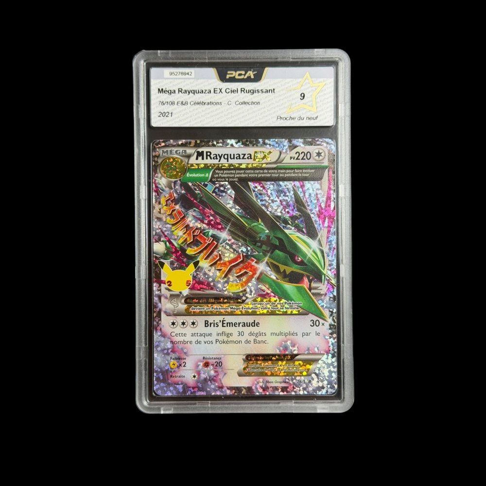 Méga Rayquaza EX Ciel Rugissant — 76/108 — E&B Célébrations - C Collection — PCA 9