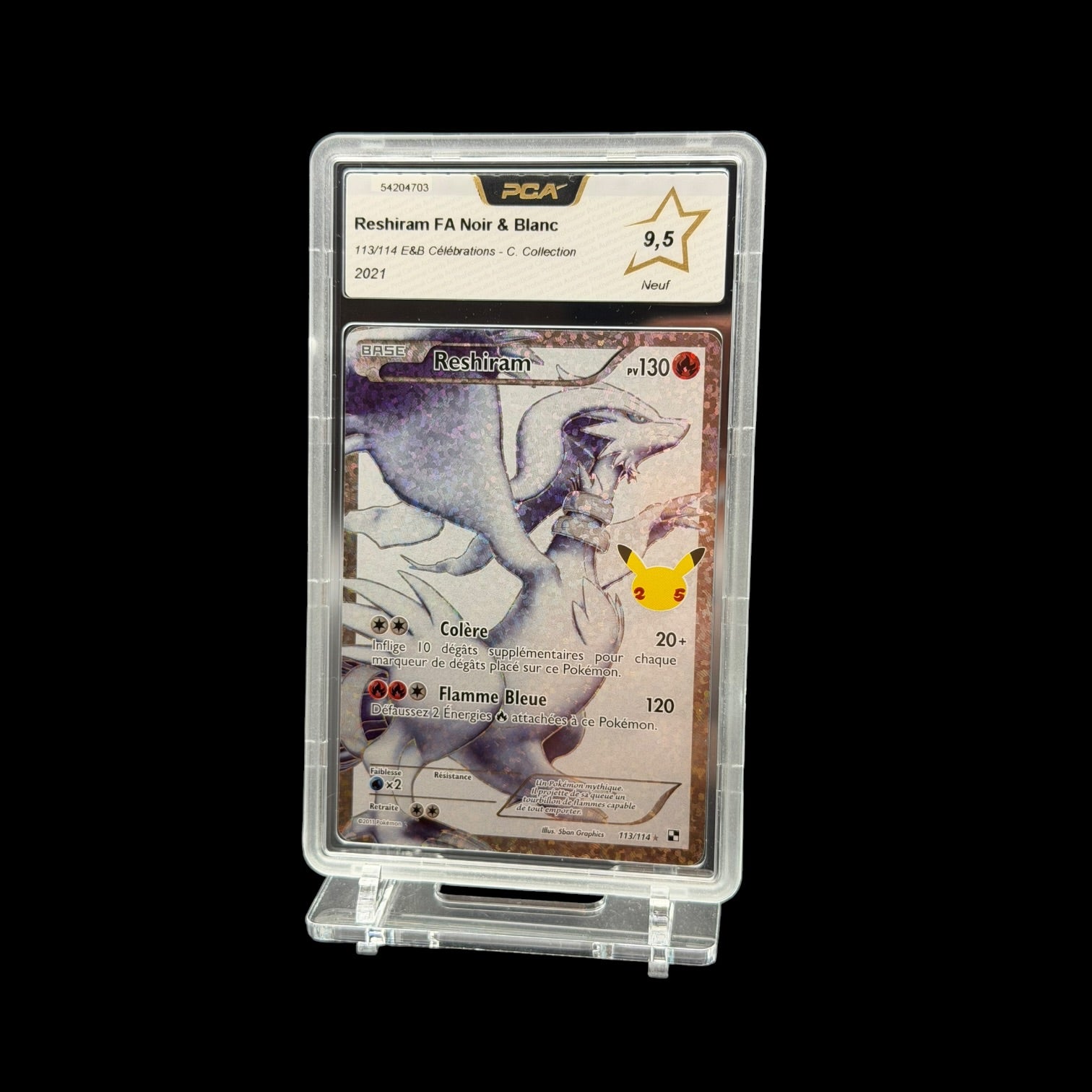 Reshiram FA (CEL 113) PCA 9.5 - Near Mint