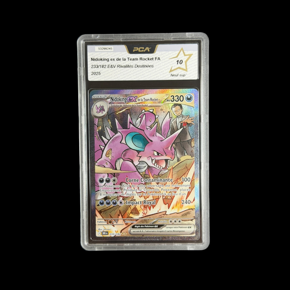 Nidoking ex de la Team Rocket FA PCA 10 - 233/182 E&V Rivalités Destinées