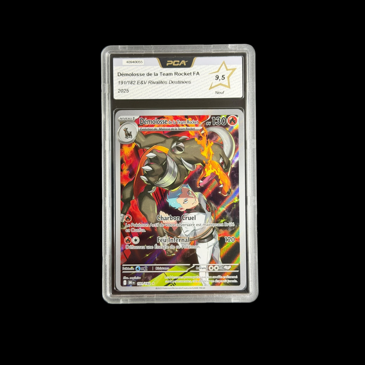 Démolosse de la Team Rocket FA PCA 9.5 - 191/182 E&V Rivalités Destinées