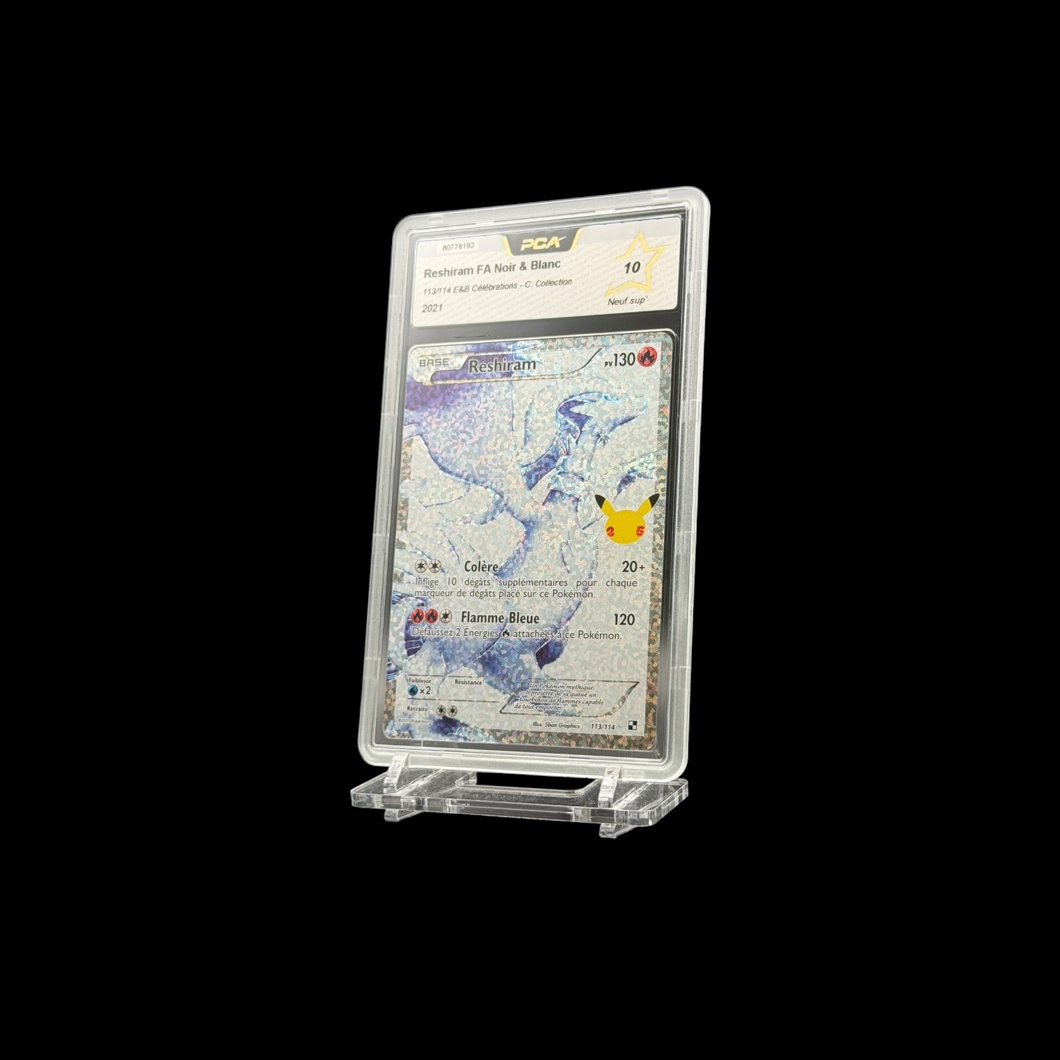 Reshiram FA (CEL 113) PCA 10 - Near Mint
