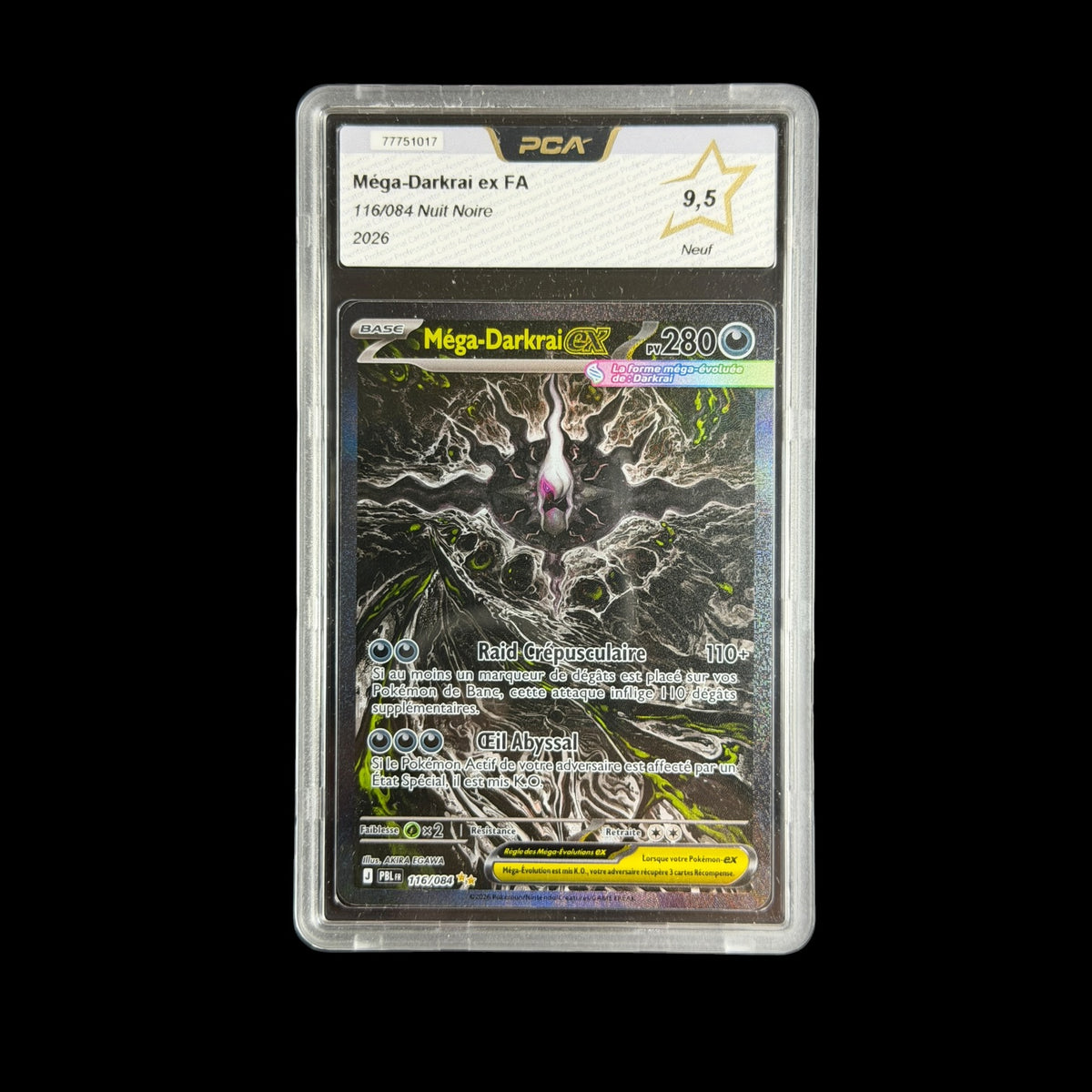 Méga-Darkrai ex FA PCA 9.5 - 116/084 Nuit Noire