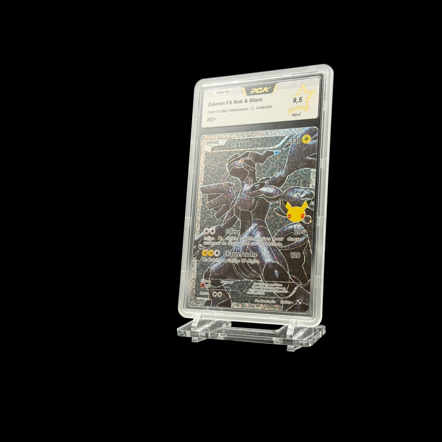 Zekrom FA (CEL 114) PCA 9.5 - Near Mint