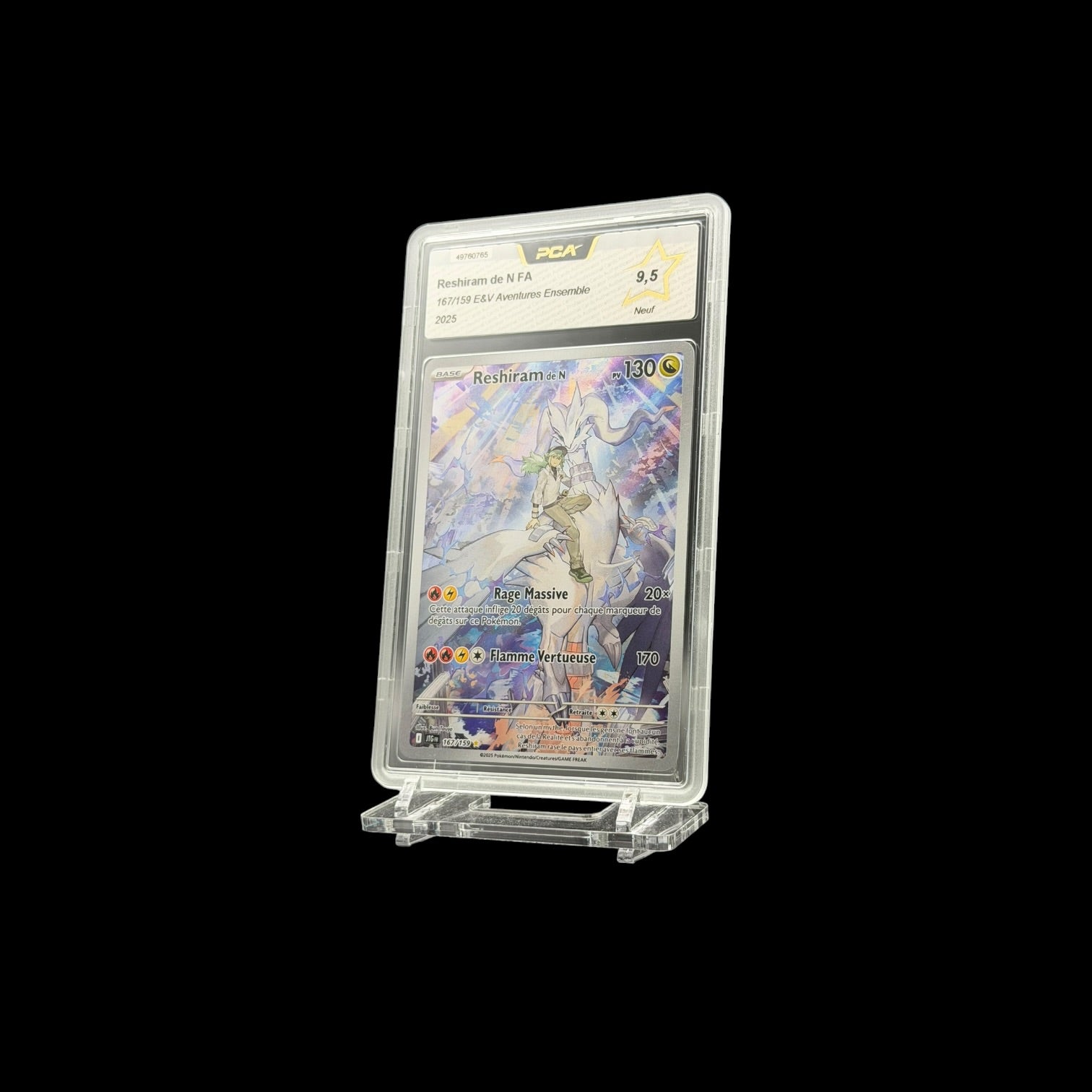 Reshiram de N FA (JTG 167) PCA 9.5 - Near Mint